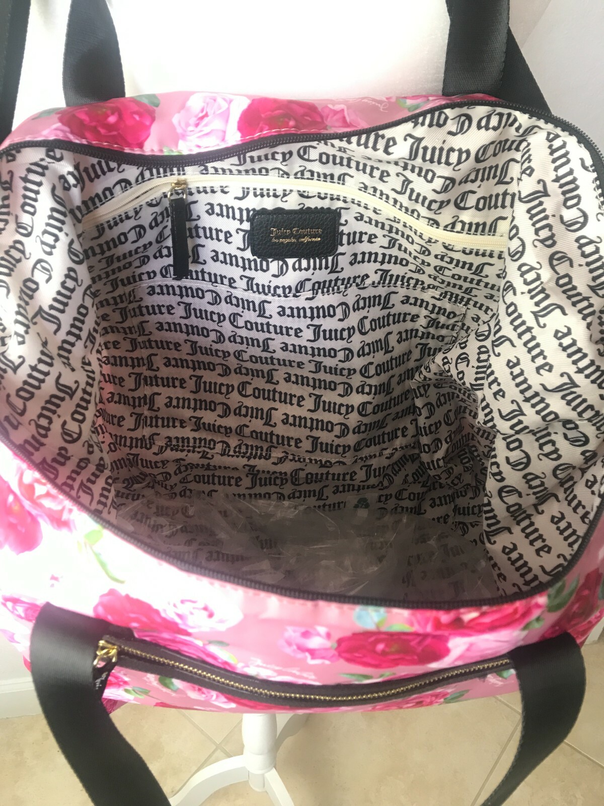 NWT Juicy Couture Mauve Romantic Rose Sport Yourself Overnighter Duffel