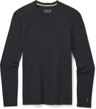 Smartwool Men's Classic Thermal Base Layer Crewneck Shirt, Charcoal, Large