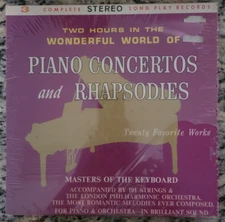 Piano Concertos and Rhapsodies ~ 3 Record BOX SET Alshire SPS 3-103 STILL SEALED