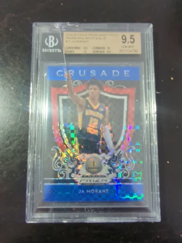 2019 Ja Morant Prizm Draft Picks Red White and Blue Crusade RC # 38/99