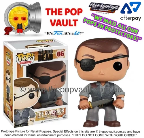 FUNKO POP VINYL TV TELEVISION AMC THE WALKING DEAD 66 THE GOVERNOR BNIB VAULTED