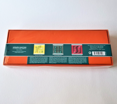 HERMES Trio of Soaps Eau de Neroli Dore, d'Orange Verte & Rhubarbe