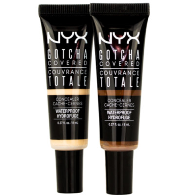 Lot of 2 NYX Professional Makeup Gotcha Covered Concealer NEW EBONY GCC10