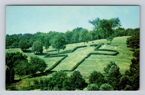 Parkersburg WV-West Virginia, Living Cross In Arlington Gardens Vintage Postcard