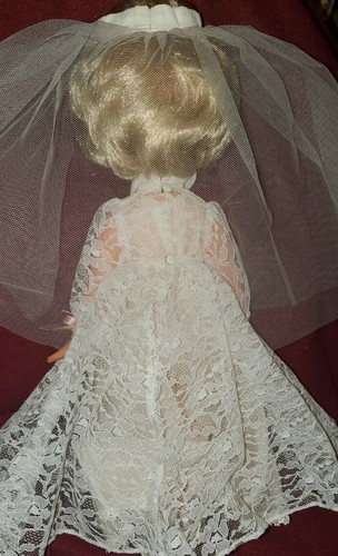 Vintage DOLL Sebino BRIDE vinyl 16" Made in Italy "Alta Moda PAL" Wrist Tag RARE - Picture 10 of 11