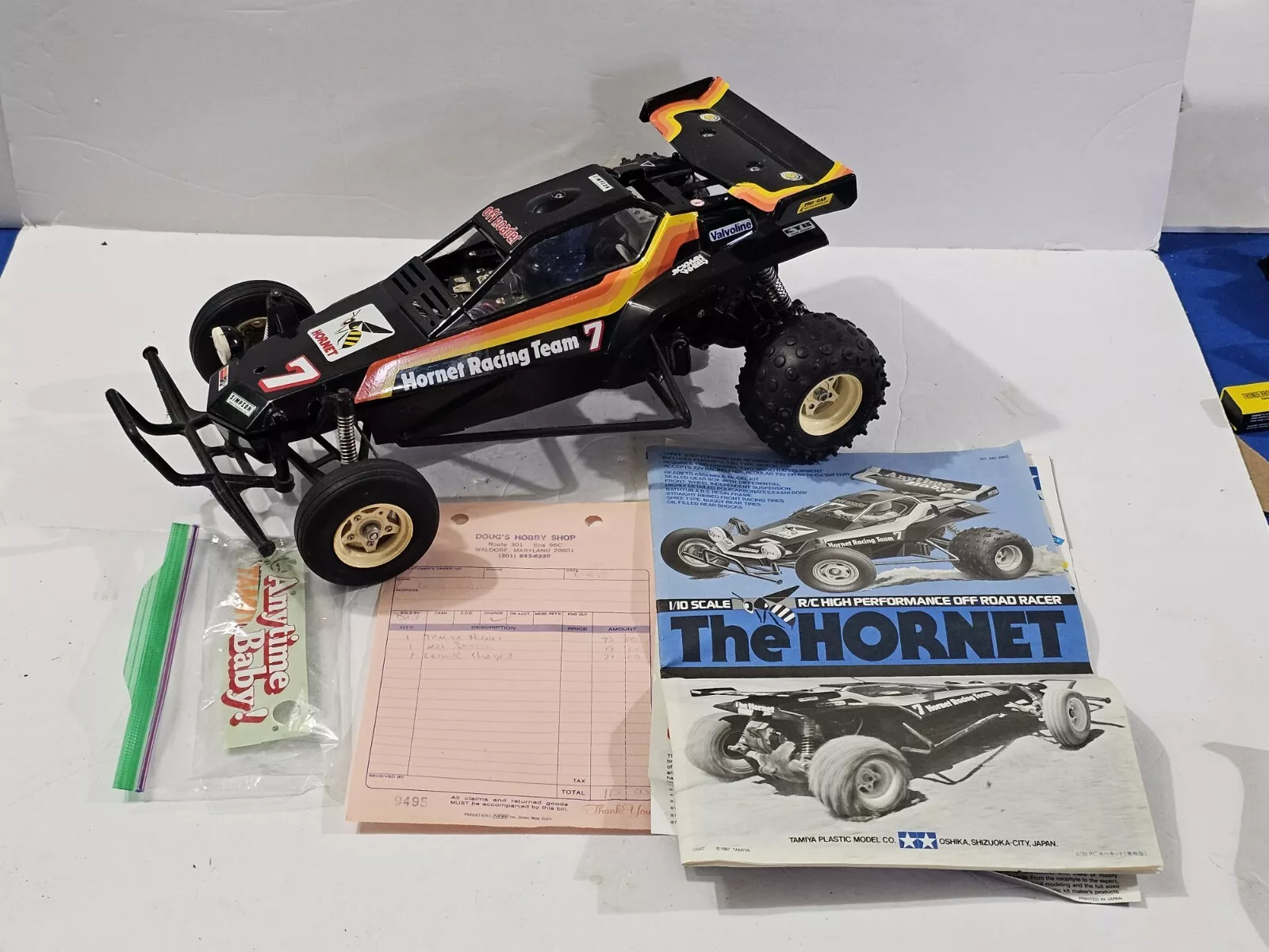 tamiya vintage controle remoto manual recibo peças reparo 