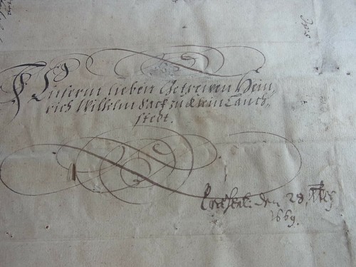 Brief MERSEBURG 1669: Herzog Christian nach Klein-Lauchstädt, Signatur NORICUS - Bild 3 von 12