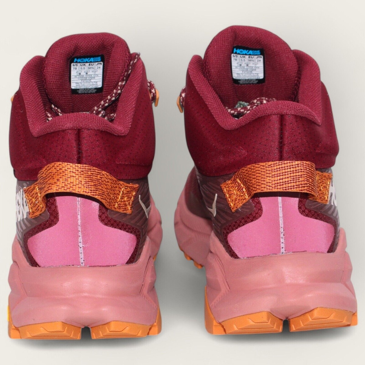 ショートブーツ・ブーティ Hoka One One Trail Code GTX Women's Hot Sauce 1123166-HSER Hoka One Women's Trail Code GTX Gore-Tex Hiking Boots Hot