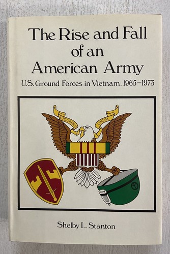 The Rise and Fall of an American Army by Shelby L. Stanton, 1985 HC Book ~ BCE