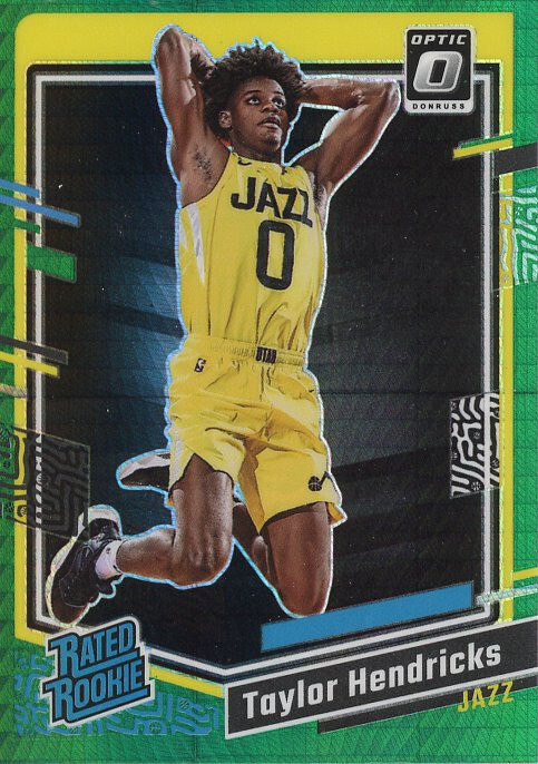 2023-24 Donruss Optic Hyper Green #233 Taylor Hendricks RR Prizm