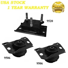 3PCS MOTOR & TRANS MOUNT FIT 2005-2012 Nissan Pathfinder 4.0L 4WD - Auto Trans