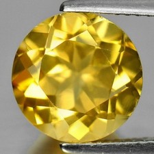 GOLDEN CITRINE 12 MM ROUND CUT ALL NATURAL