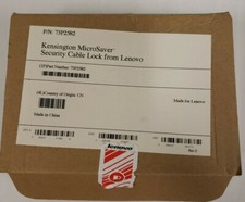 Lenovo Kensington MicroSaver 2.0 Cable Lock Black Carbon Steel 6' For Laptop