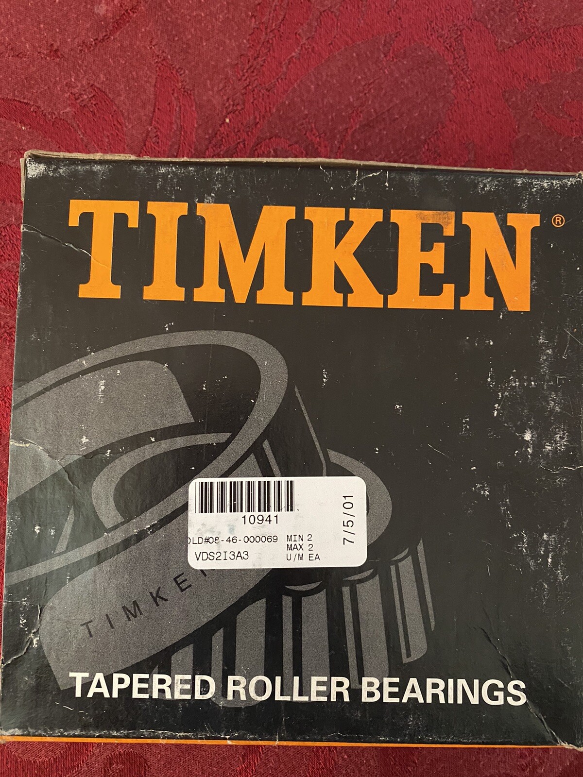 TIMKEN TAPERED ROLLER BEARINGS 37625RB AND 37425 | eBay
