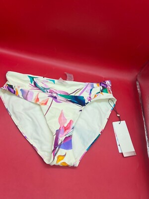 NWT Women's Calia Wide Banded Bottoms- High Leg- Unbleached/Multi- Brand new