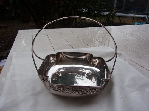 ARGENTERIE PANNIER METAL ANCIEN - Photo 2/7