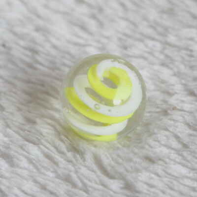 5 Handmade 16mm Glass Art Marbles - Collector's Selection With Display Stands