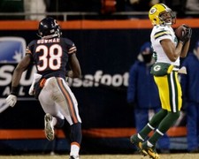 RANDALL COBB 8X10 PHOTO GREEN BAY PACKERS PICTURE RECEPTION VS BEARS