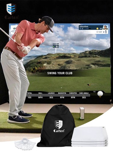 Golf Impact Screen - Silent HD, Tear-Resistant, Indoor & Outdoor Swing Training - Picture 12 of 16
