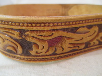 Vintage Penney’s Ranchcraft Tooled Leather Belt Vintage Penney main image 2