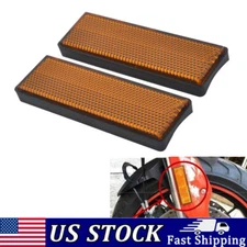 Front Fork Leg Reflective Reflector For Ducati Monster 821 1200S 1100evo Yellow