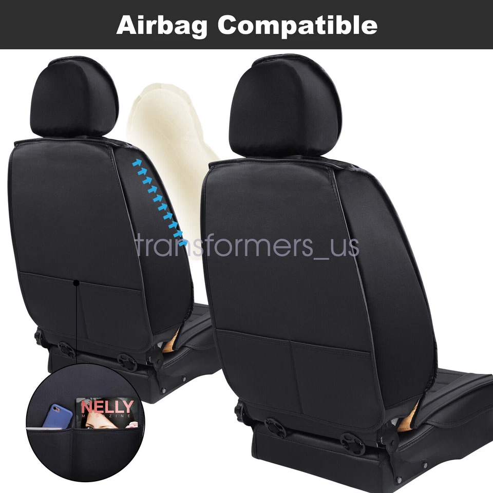 Juego completo de funda de asiento de coche para Subaru cojín de asiento delantero y trasero protector de cuero Foto 3 de 4
