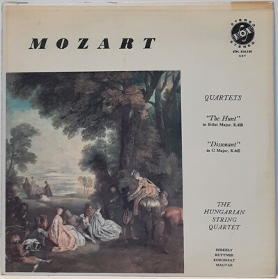 LP Vinyl Record - Hungarian String Quartet - Mozart Quartets Hunt Dissonant RVG