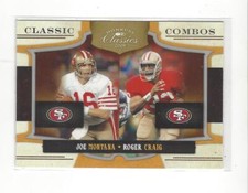 2009 Classics Classic Combos Silver #11 Joe Montana/Roger Craig 49ers /250