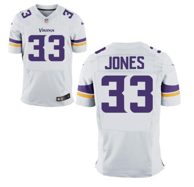 Aaron Jones Vikings Men Jersey White All Stitched