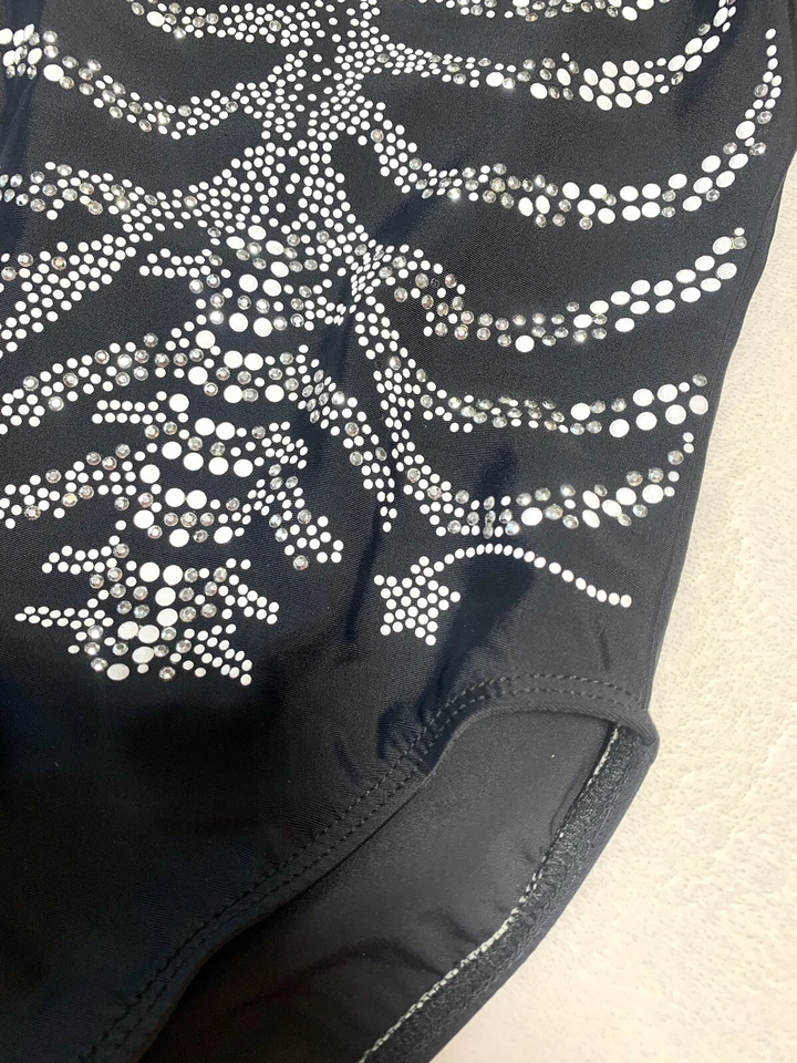 DESTIRA Gimnasia Leotardo ESQUELETO HALLOWEEN LEO gk BLIING Niño Extra Pequeño XS Foto 3 de 4