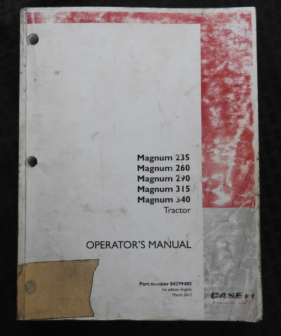 2011-14 Genuine CASE IH Magnum 235 260 290 315 340 Tractor Operators Manual
