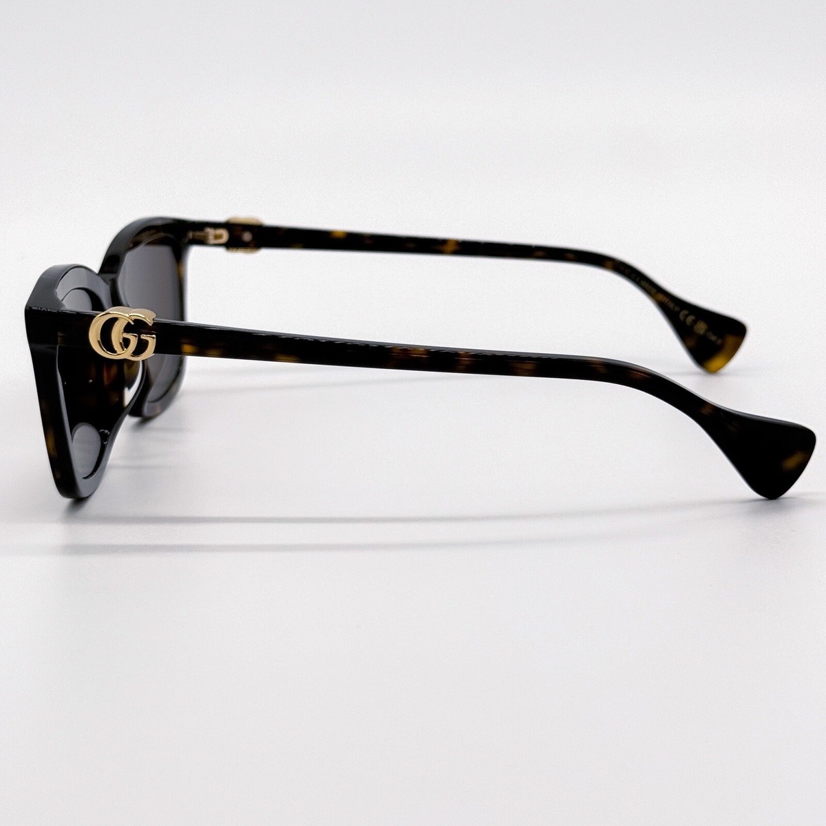 NEW GUCCI GG1596SK 003 SQUARE HAVANA BROWN UNISEX SUNGLASSES GUCCI Gucci Gg1596sk Havana Female Rectangle Sunglasses | Eyewear  main image 2