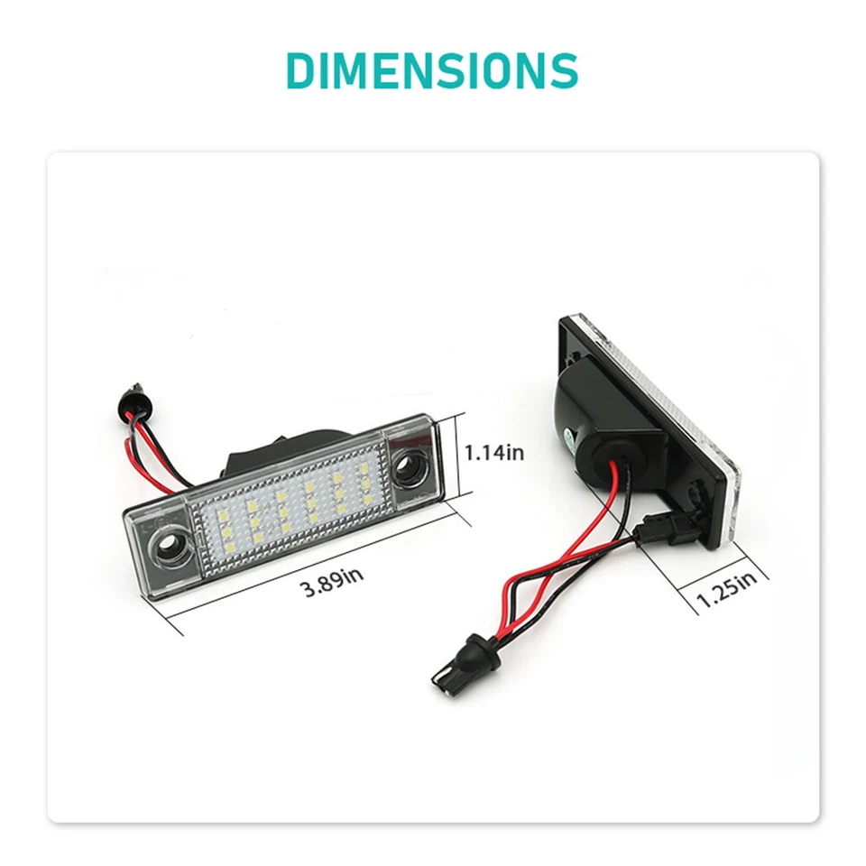 Lámpara de luces LED con número de matrícula para Chevrolet Cruze 2010-2015 lámparas blancas Foto 3 de 4