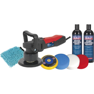 PREMIUM 150mm Elektrisches Polier- & Compoundierset - 230V 600W - 3x Polierköpfe