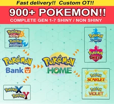Pokemon Home FULL SHINY LIVING DEX Gen 1-7 | ALL Legendary 6IV | Custom Trainer