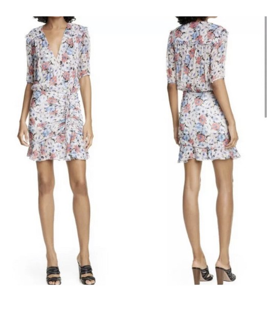 Veronica Beard Dakota Floral Print V 