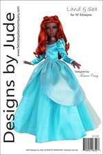 Land  Sea, Doll Clothes Sewing Pattern for 16" Ellowyne  Neema Dolls Tonner