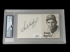 Sandy Koufax Brooklyn LA Dodgers HOF Signed Autograph Photo PSA DNA JSA Slab
