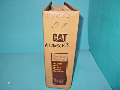 CAT CATERPILLAR 3126B 3126E TRUCK ENGINE SHOP REPAIR SERVICE MANUAL