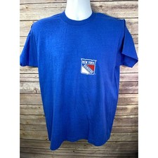 1980 Mark Osborne New York Rangers Single Stitch shirt Large -Screen Stars