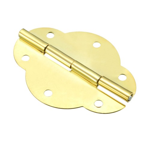 1.8" Golden Hinges Butterfly Shape Hinge Replacement with Screws 8pcs - Picture 6 of 6