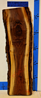 @@FIGURED XL Black Walnut Live Edge, Grade 4 - 33x10x1.5 - Dried & Planed EB8-16
