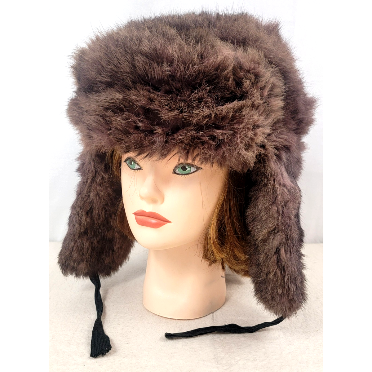 Vintage 1975 Soviet Rabbit Fur Ushanka – Authentic USSR  display picture 3