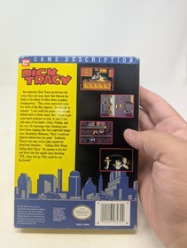 Dick Tracy NES (Nintendo Entertainment System, 1990) Game And Box, Tested