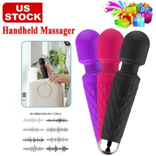 Handheld Massager 20 Speed Wand Vibrating Massage Magic Full Body Therapy Motor