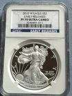 2010W PF-70 NGC ULTRA CAMEO American silver eagle .
