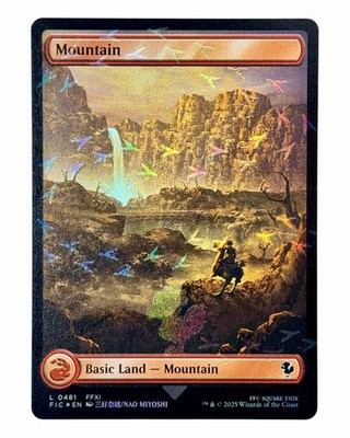 MTG | Mountain | Final Fantasy | Chocobo Track Foil | NM | Englisch