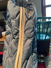 Navy Big D Padded Bridle Bag