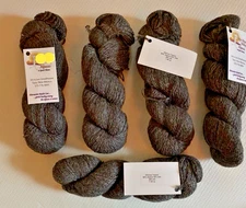 Lot 5 Rio Hondo Alpacas Alfonso Tweed Yarn 80% Alpaca 20% Silk 200 yd Skeins