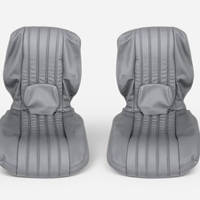 Sitzbezüge Bezüge Vordersitze für Fiat 124 Spider Baujahr 1979-1985 grau